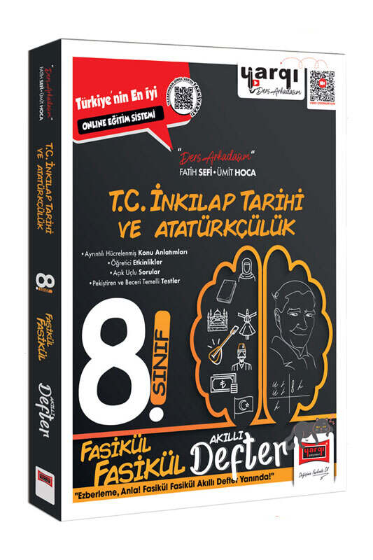 Yargı Ders Arkadaşım 8.Sınıf T.C İnkılap Tarihi ve Atatürkçülük Fasikül Fasikül Akıllı Defter
