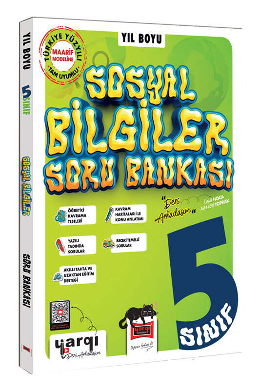 Yargı Ders Arkadaşım 5.Sınıf Sosyal Bilgiler Yıl Boyu Soru Bankası
