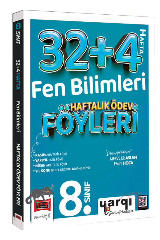 Yargı Ders Arkadaşım 8.Sınıf Fen Bilimleri 32+4 Haftalık Ödev Föyleri